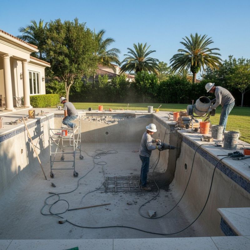 Poolside Concrete Repair