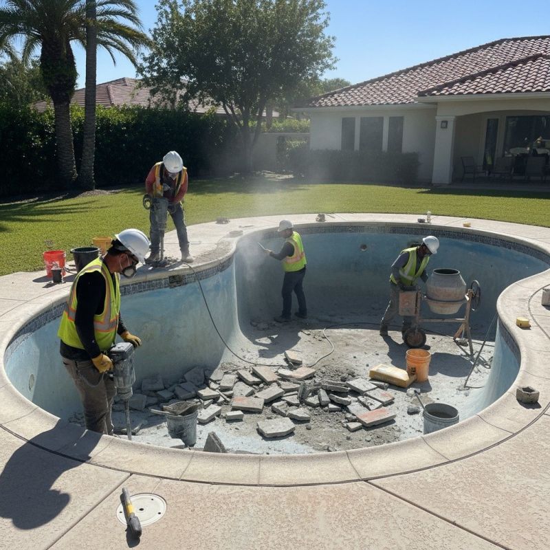 Poolside Concrete Repair