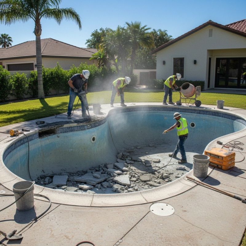 Swimming Pool Slab Repair